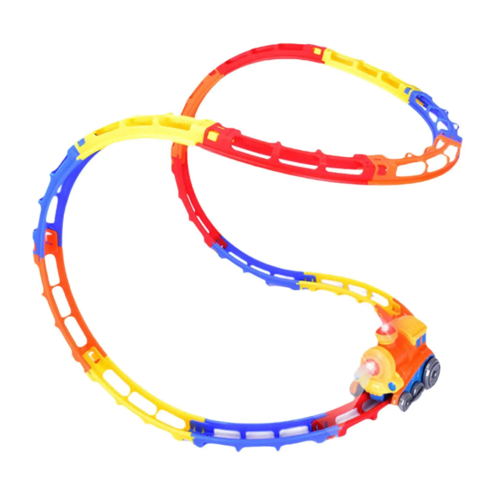 Electric Train Set Toy ABS Rail Tracks Kids Toys Set for Children's Development Educational Game Play