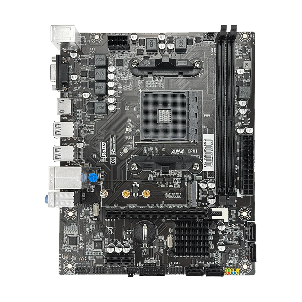 SOYO Full New Dragon A520M Motherboard Support AMD Ryzen CPU(3600/4650G/5600G/5600X) M.2 NVME USB3.1 Dual Channel DDR4 Memory