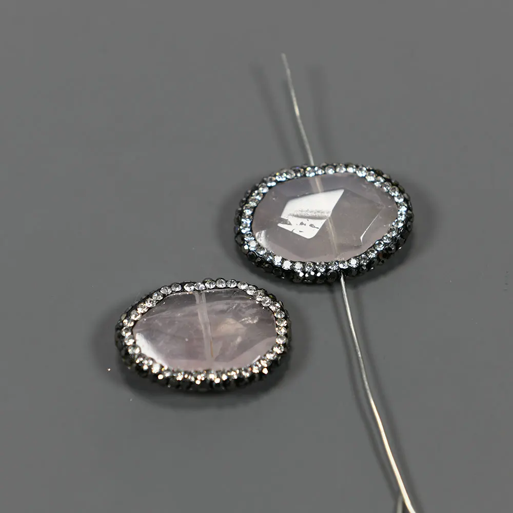 

10 Pcs Natural Pink Rose Quartz Beads For DIY Jewelry Findings
