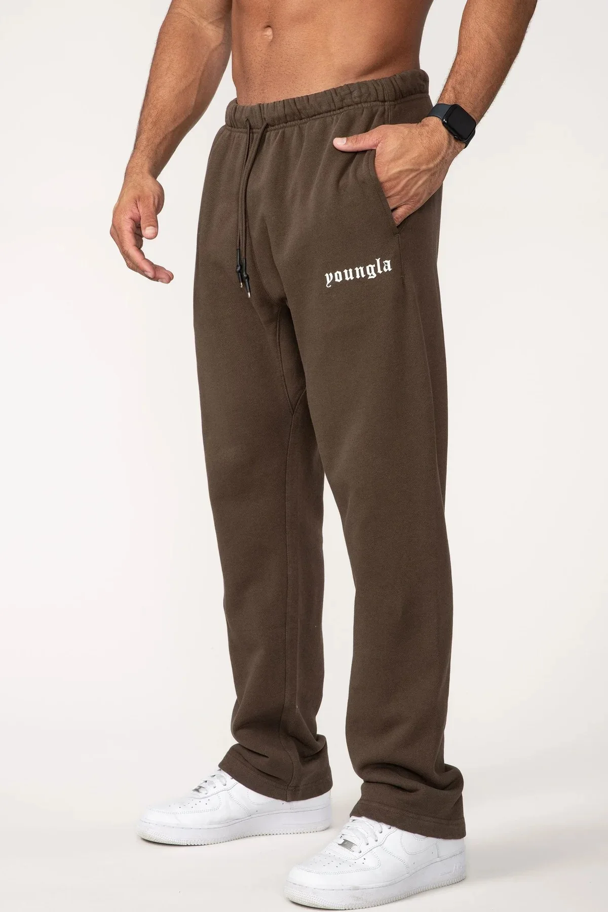 Nuevo estilo, ropa para hombre, pantalones deportivos para gimnasio, pantalones casuales para correr al aire libre, pantalones de chándal para hombre, pantalones de algodón con cordón de cintura media para hombre