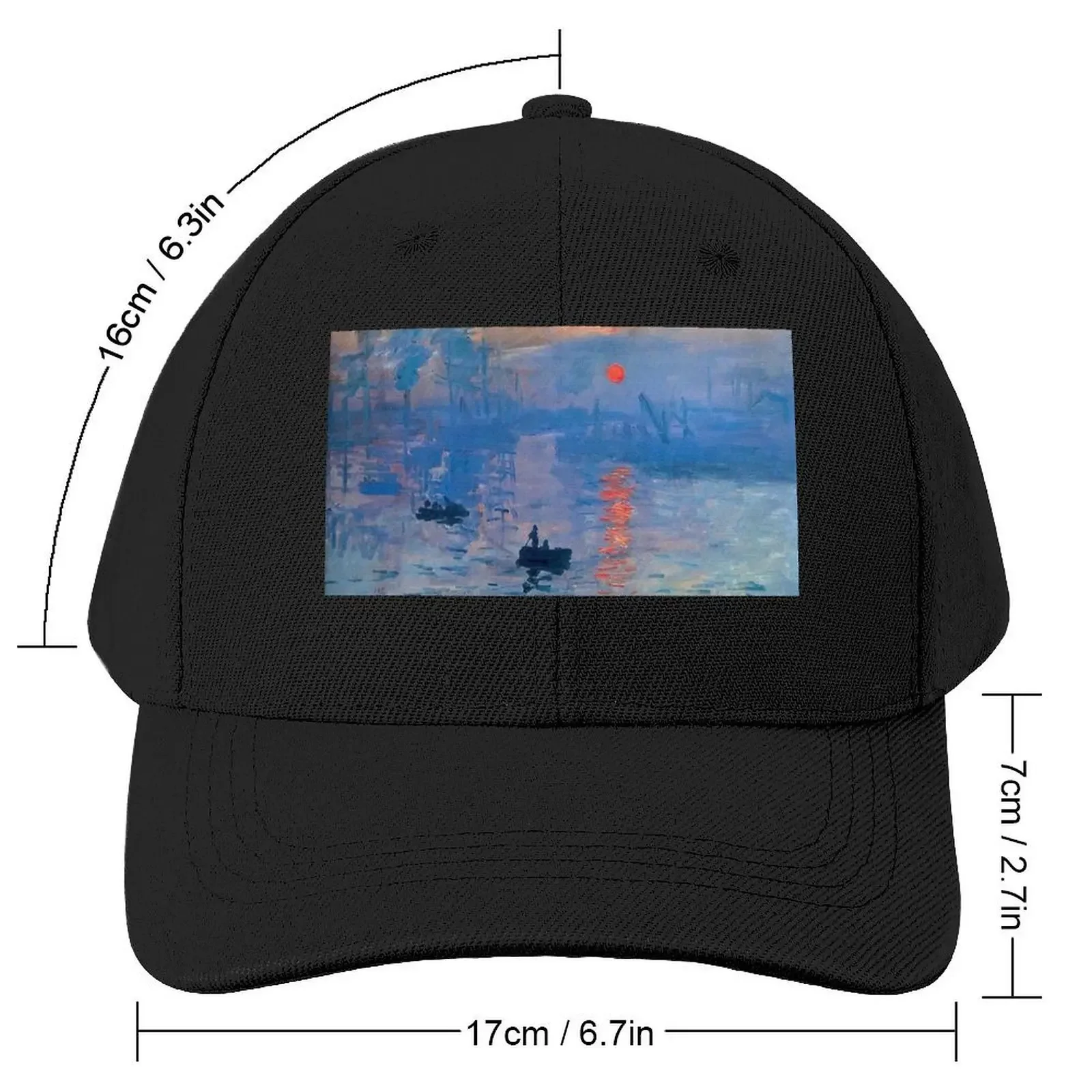 Claude Monet - Impression, Sunrise Baseball Cap Trucker Cap Brand Man cap Golf Wear Men Women's