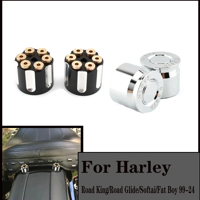 

For Harley Road King/Road Glide/Softai/Fat Boy 99-24 black/Chrome Solo Mounting Nuts Bolts accessories