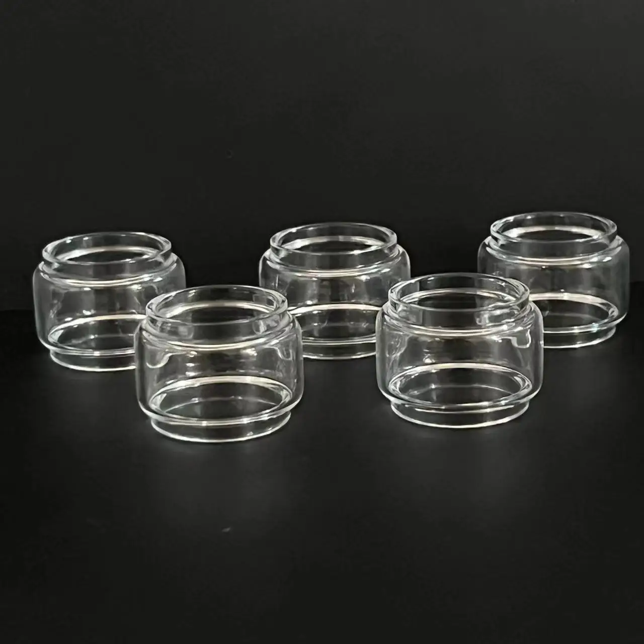 Mini ampoule de remplacement en verre à bulles, standard pour la fréquence Rabbit V3 V2 V1, gros verre transparent TUpunTransparent, 5 pièces