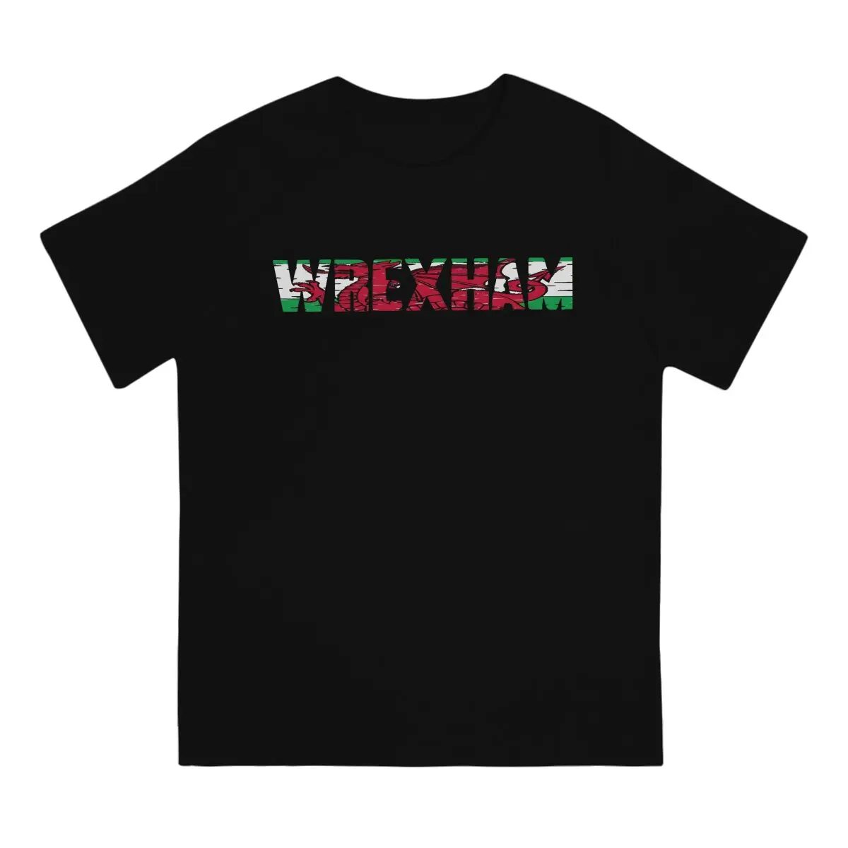 Welsh Cool Dragon WREXHAM Tshirt Homme Men's Streetwear Blusas Polyester T Shirt For Men