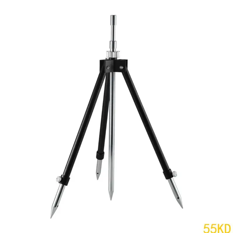 

55KD Adjsutable Aluminum Universal Fishing Rod Tripod Stand for Outdoor Activity