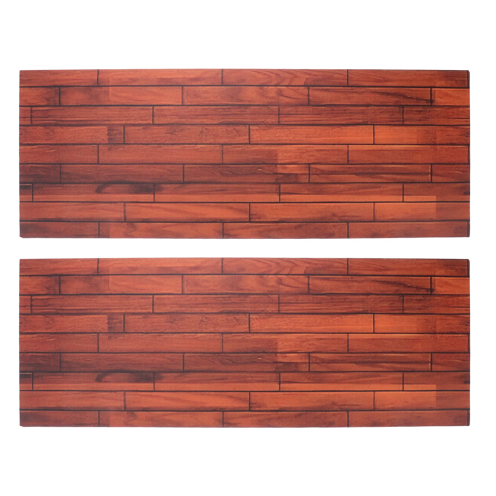 

2Pcs Authentic Mini Wood Floorboards Handcrafted Hardwood Strips for DIY Dollhouse Construction Realistic Flooring Material