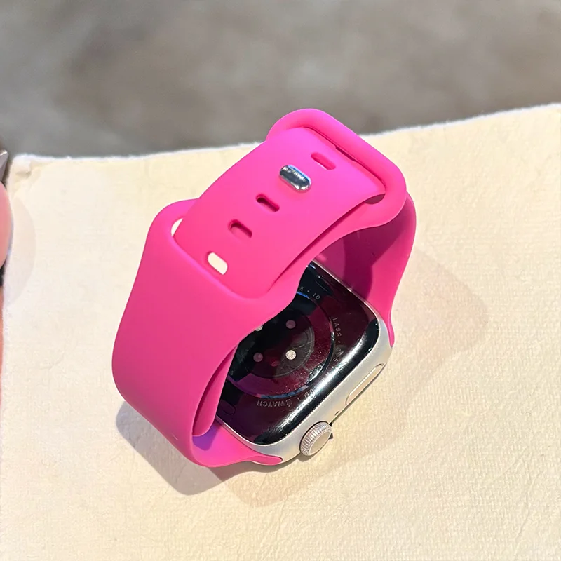 애플 워치용 실리콘 밴드 스트랩 S11-10 46mm 44mm 45mm 40mm 42-41mm 스포츠 팔찌 iWatch 시리즈 9 8 7 SE 3 울트라 2-3 49mm