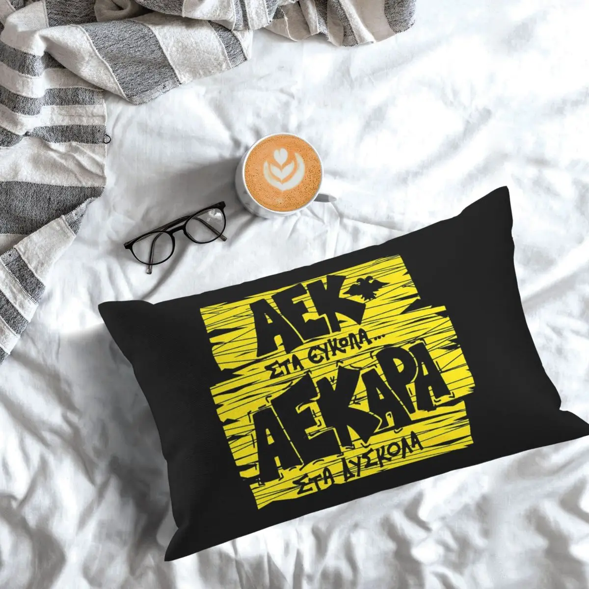 AEK ATHENS Rectangle Pillowcase Cushion Cover Decor Bedroom Bed Home Comfort Throw Pillow