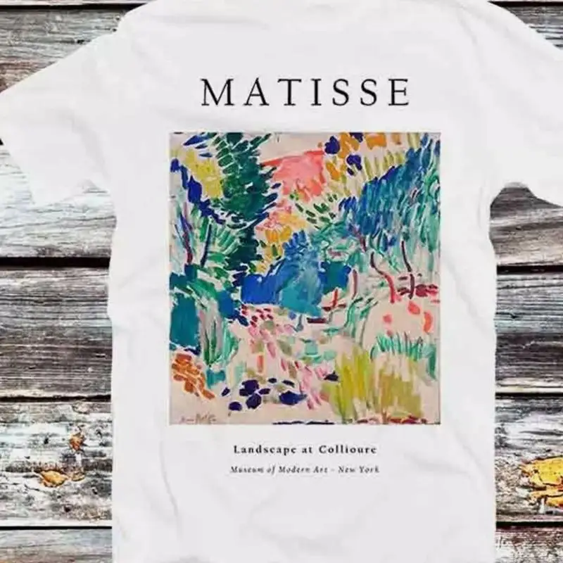 هنري ماتيس المشهد في Collioure الفن تي شيرت خمر ريترو كول G