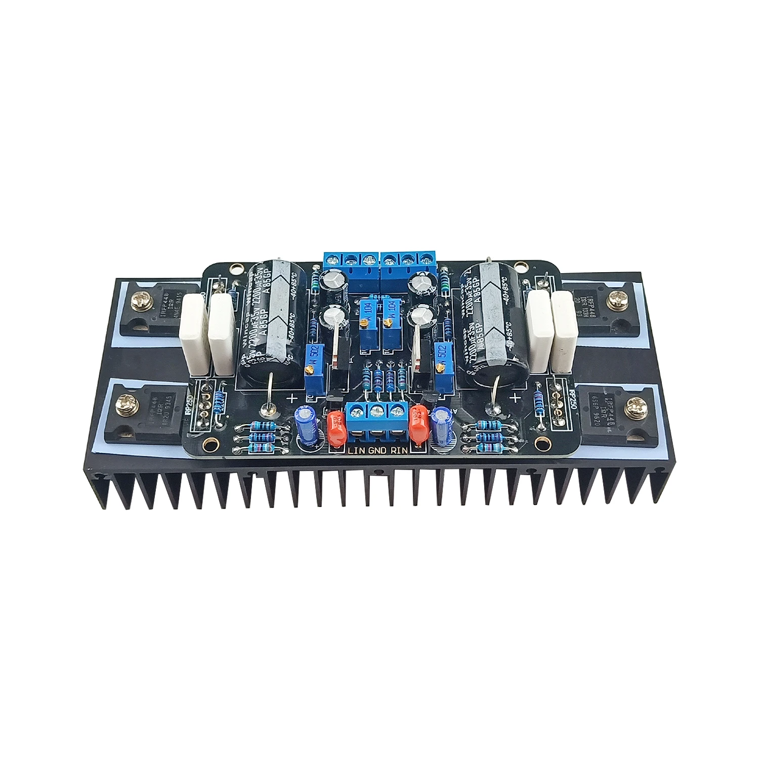 GHXAMP 1969 متر مجال تأثير الترانزستور 1969 مكبر للصوت مجلس FET 1 واط-30 واط الذهب الأسود الإصدار 2.0 قناة DC15-35V إضافة التبريد