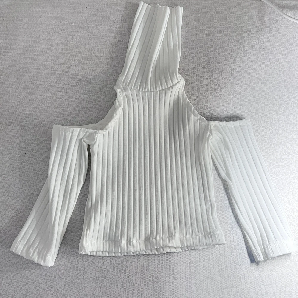 

D09-1032 children handmade toy uncle 68 73 ID75 am77 BJD/SD doll's clothes Off shoulder high neck base shirt 1pcs