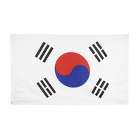 Candiway 90x60 CM Republic of Korea flag South Korea banner for Decoration