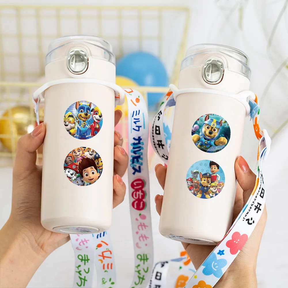 500pcs/set Paw Patrol Roll-On Reward Stickers for Kids DIY Scrapbooking Tape Stationery Desktop Decorative Mini Stickers