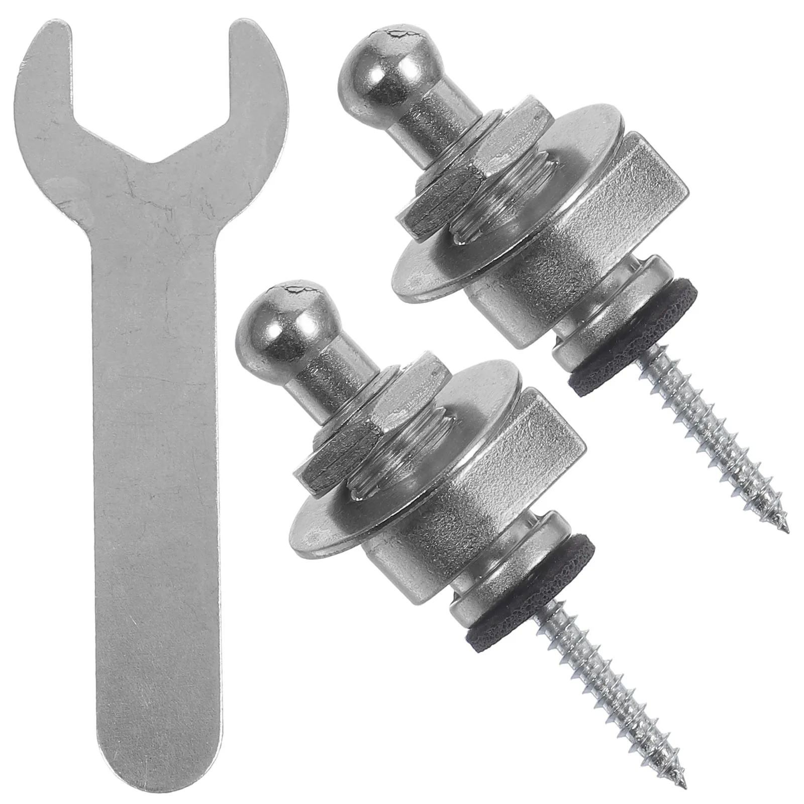 

2pcs Guitar Strap Locks Metal Buttons Black Pegs AntiSlip Compatible For Guitars Ukulele Bass Parts Accessories