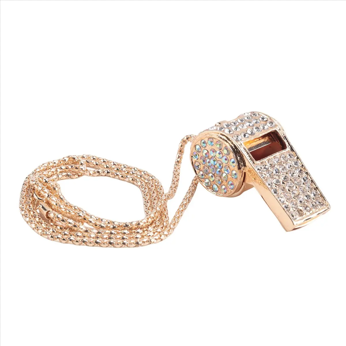 صفارة M87K، صفارة معدنية من حجر الراين الكريستالي، صفارة لامعة مع سلسلة مفاتيح للحكم والمدربين والمعلمين #6