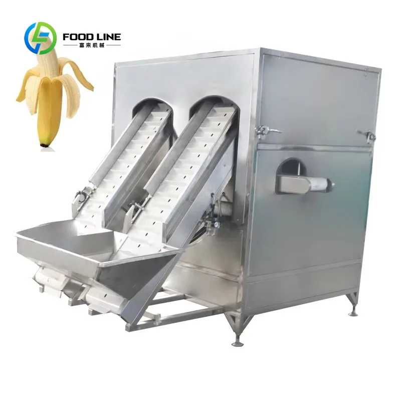 Customized Hot Selling High Efficiency Stainless Steel 304 Banana Plantain Fruit Peeler and Slicer Machine Made in China