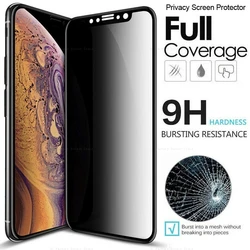 ​Privacy Anti-Peeping Screen Protector For iPhone 14 13 12 11 Pro Max Mini XR X XS Max 7 8 Plus 6 Plus SE2 SE3 Tempered Glass