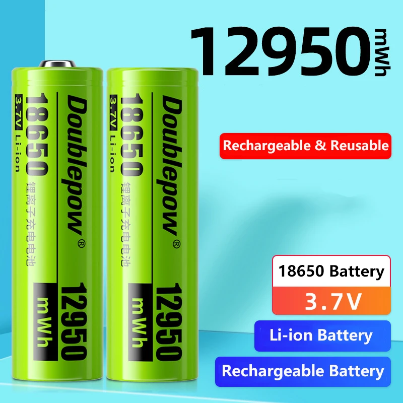 

12950mWh 18650 Battery 3.7V 3500mAh 18650 Lithium ion Rechargeable Battery for Flashlight Torch Small Fan Vape PowerBank Battery