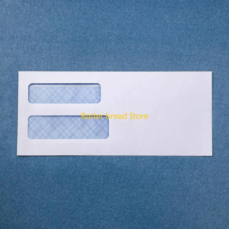 W89C Security Pattern Envelopes With Double Address Window and Recyclable Material for Professional Document