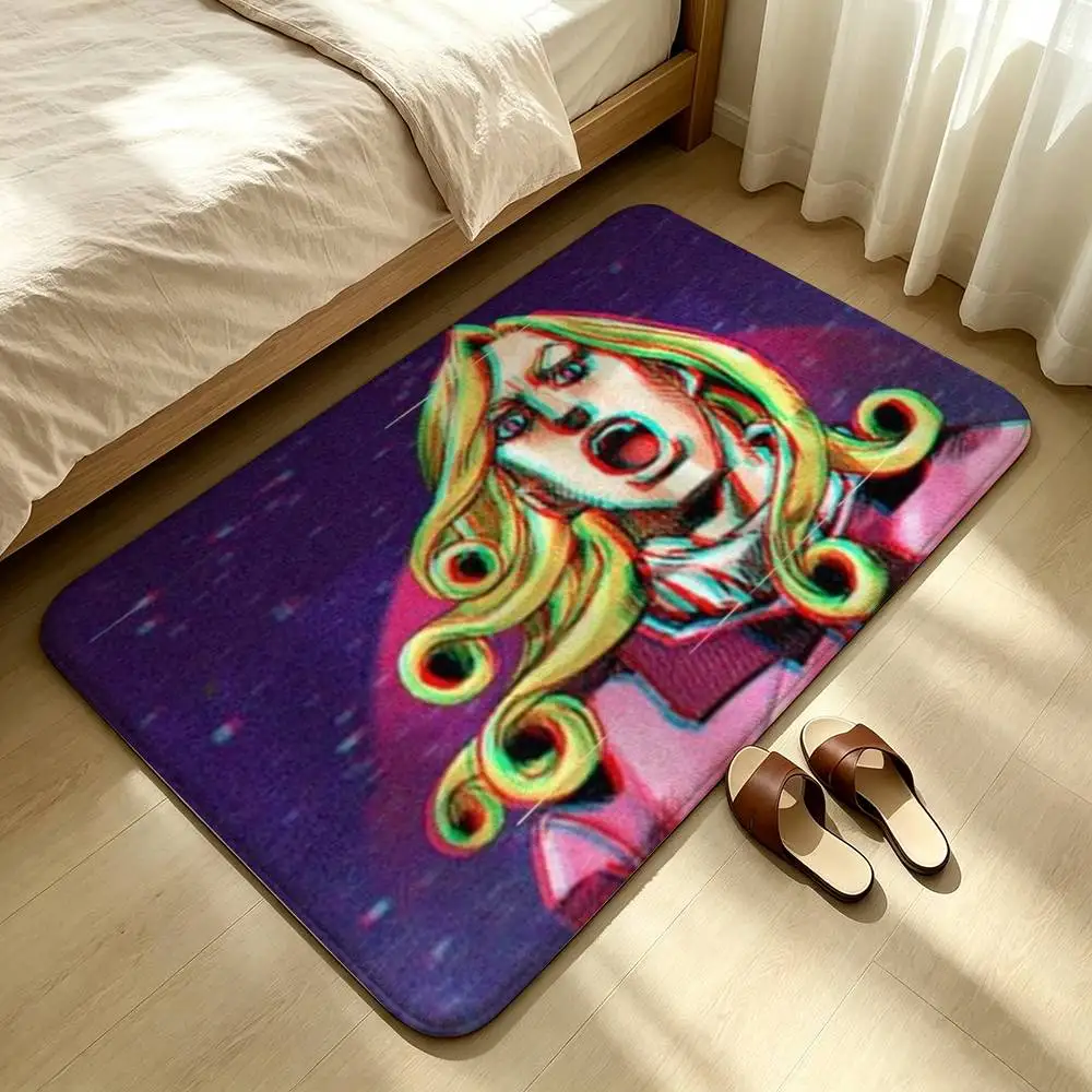 Jojo Funny Valentine D4C Custom Printed Tinplate Shower Room Absorbent Small Floor Mat Soft Comfortable Decorative Foot Mat