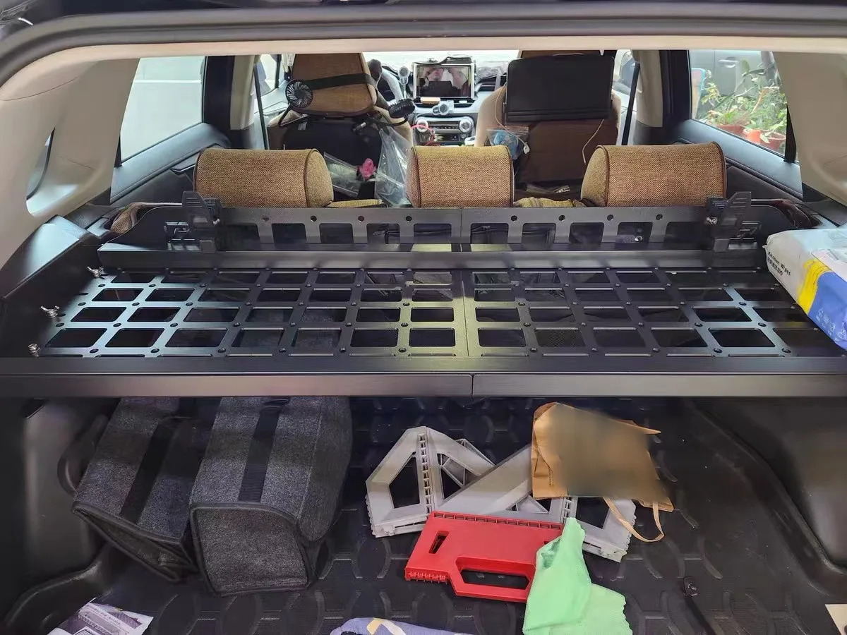 For Toyota RAV4 2019 2020 2021 2022 2023 Modular Storage Panel Shelf Modification Molle panel Rear Trunk Debris Rack Storage