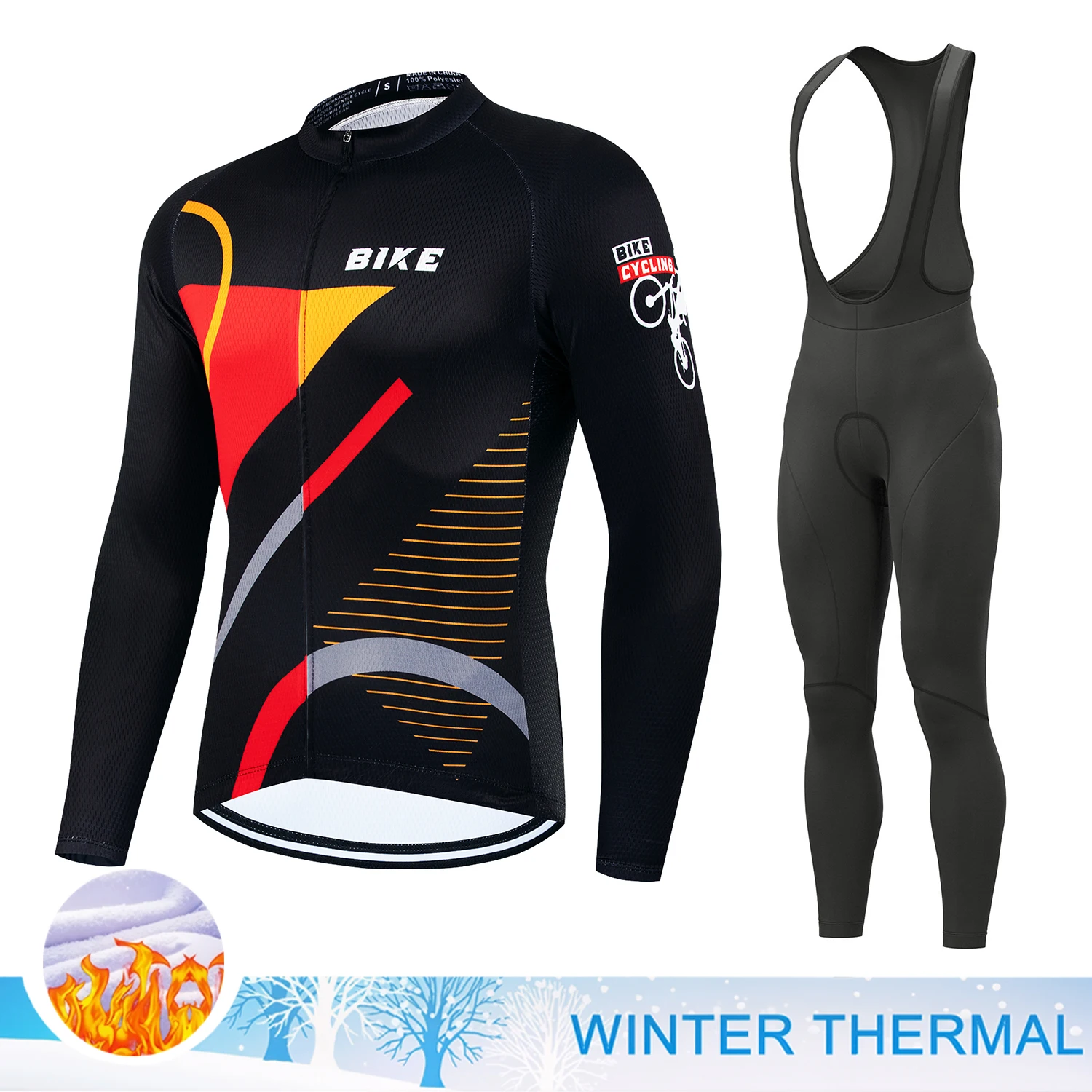 Road Bike Clothes Man Cycling Winter Men Cycling Culotte Mtb Clothing Men Thermal Bicycle Clothing Men's Sports Set Male Shirts