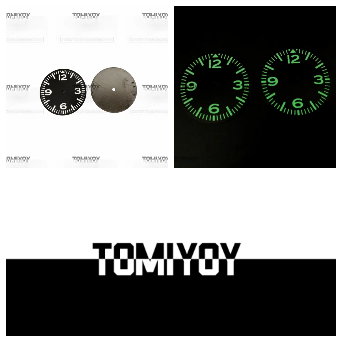 

28.5mm Green Luminous Single Calendar Window Red Watch Dial Fit For NH35 NH36 7S26 4R Movement SKX007 SRPD Turtle Diving Watch