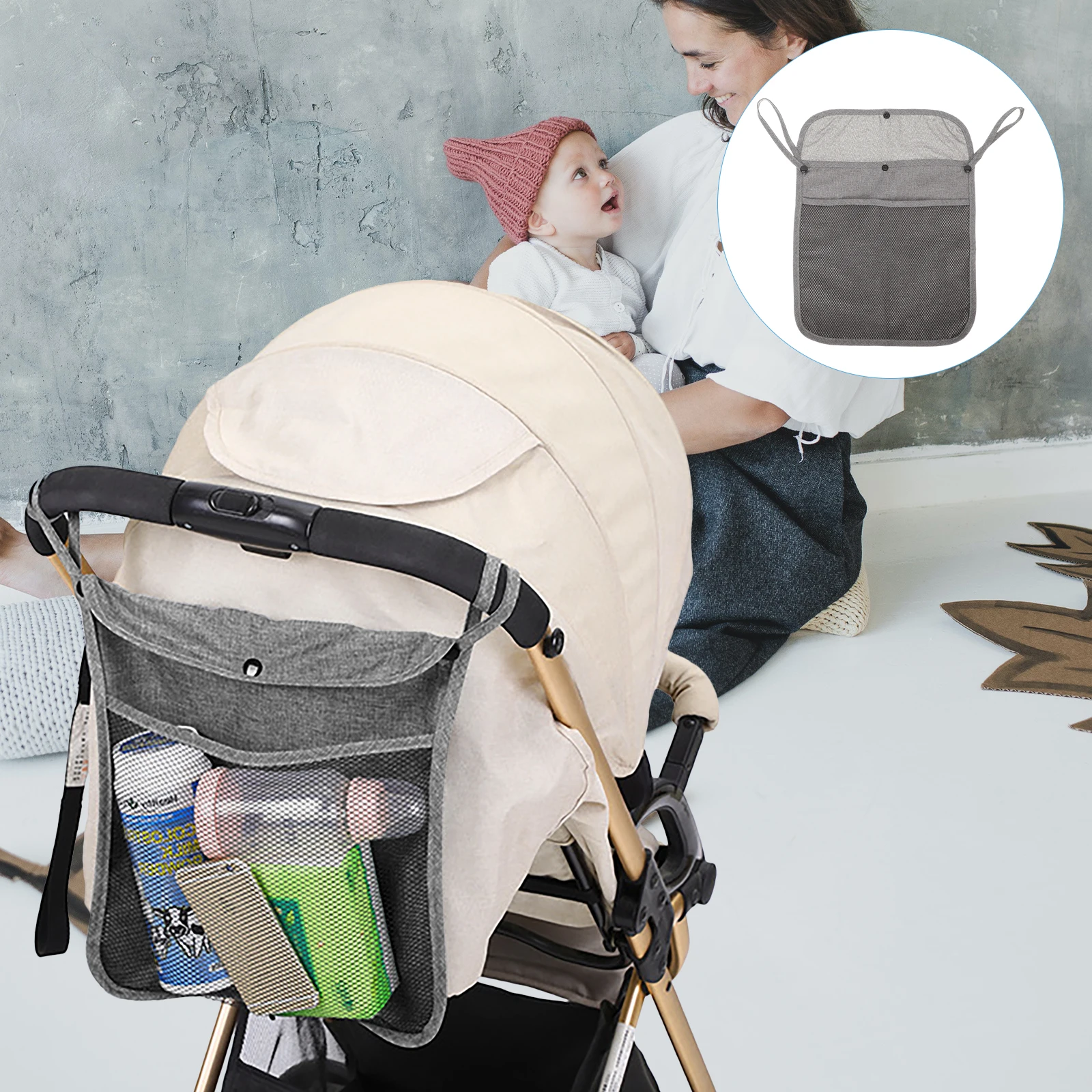 

Linen Snack ganizer Storage Travel Universal Stroller Travel Diaper Bag Stroller Bag ganizer Portable