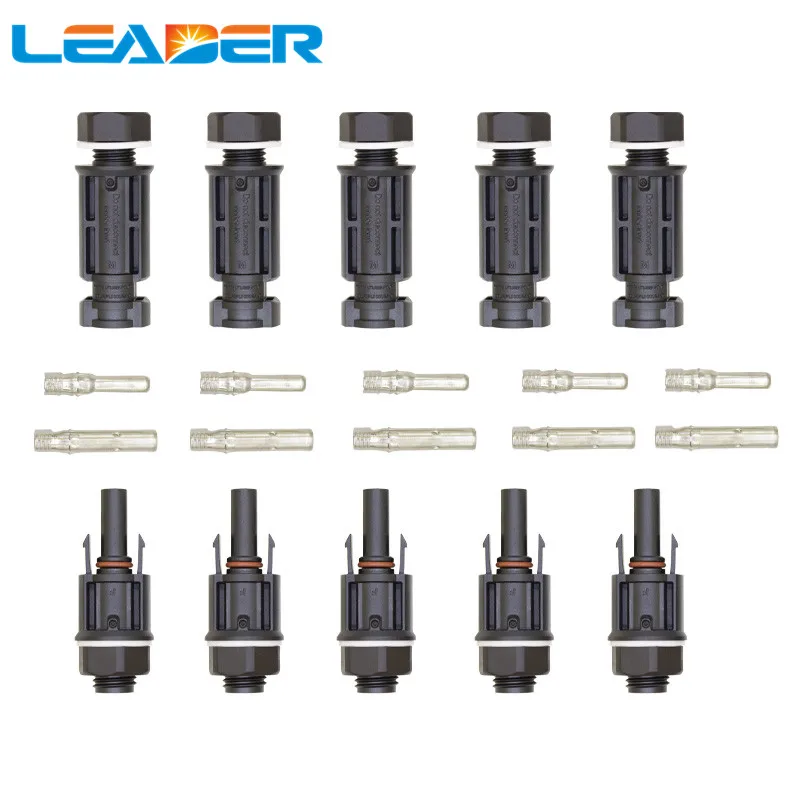 5 Pairs/Lot Solar PV 1000V Connector for Solar Panel Mount and Inverter Panel Solar Connector Solar Coupler IP67 SY-CP4C