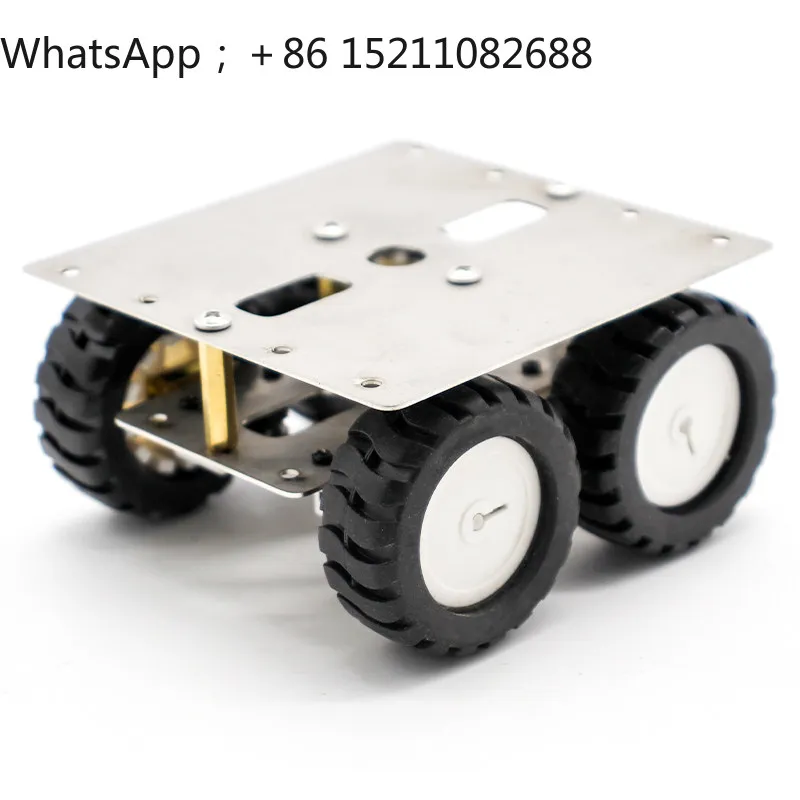LLY stainless steel smart car chassis N20 geared motor, robot model, metal frame, miniature