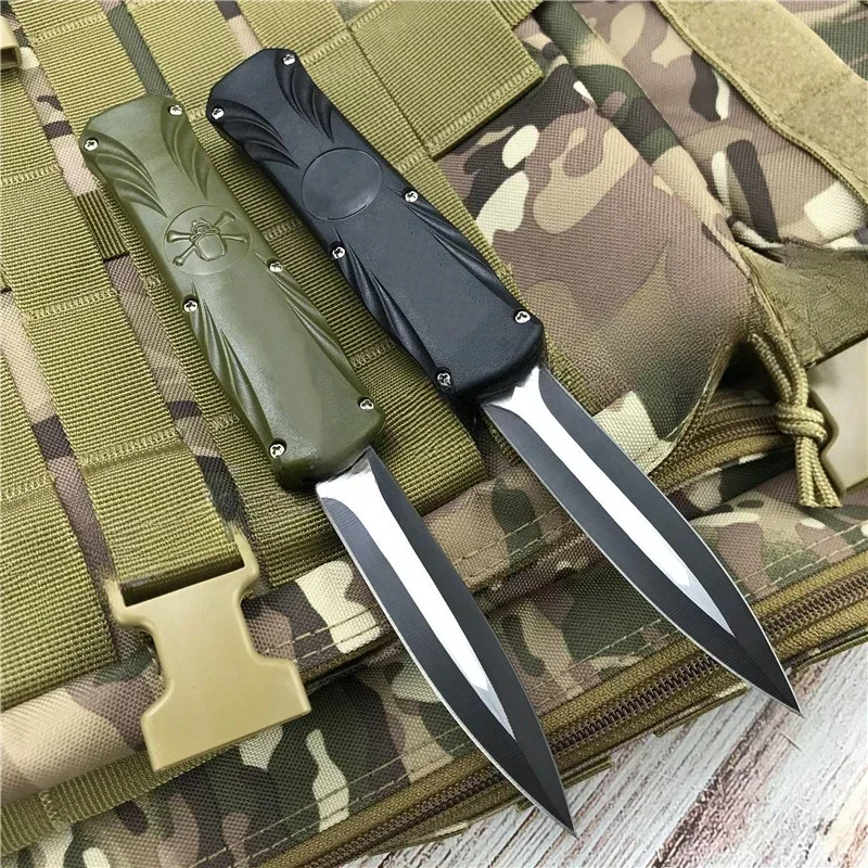 

NEW Pocket Open Outdoor 440C Blade Hunting Knife Tactical Combat EDC Folding Knives ABS Handle Survival Tool with Clip