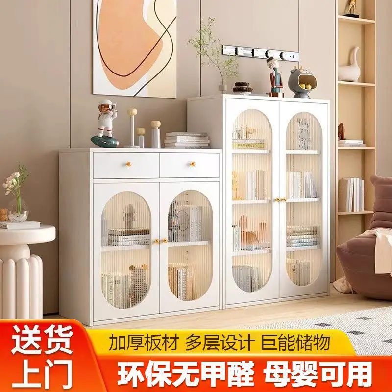 Wrought iron side cabinet with drawers Wine Steel side Wine cabinet Sunshine board Living room locker Kitchen