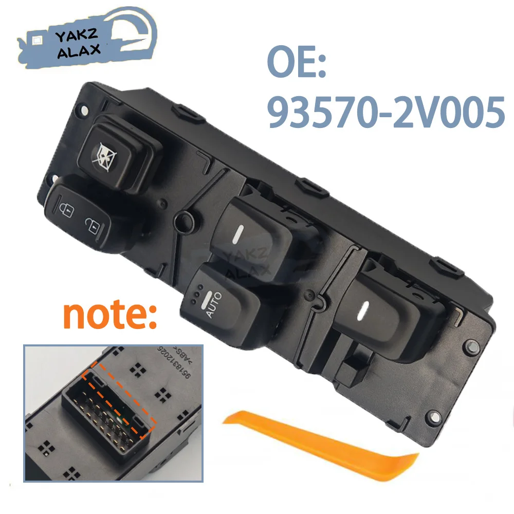

93570-2V005 for Hyundai Veloster 2012 2013 2014 2015 2016 2017 Electric Master Window Control Swiitch Button Car Accessories