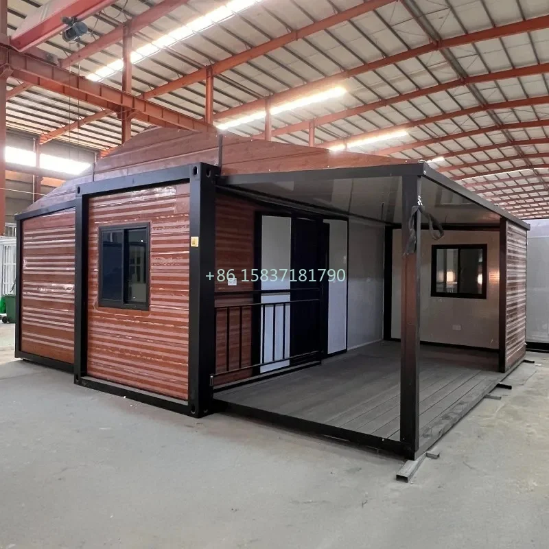 20ft Modular Container House Tiny Home Container Flat Expandable 2 3 Bedroom Prefabricated Container House Luxury Folding House