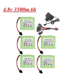 4.8V 3500mah NiMH Battery and Charger For Rc toys Cars Tanks Robots Boats Guns Nimh 4*AA 4.8V 3000mAh Rechargeable Battery Pack