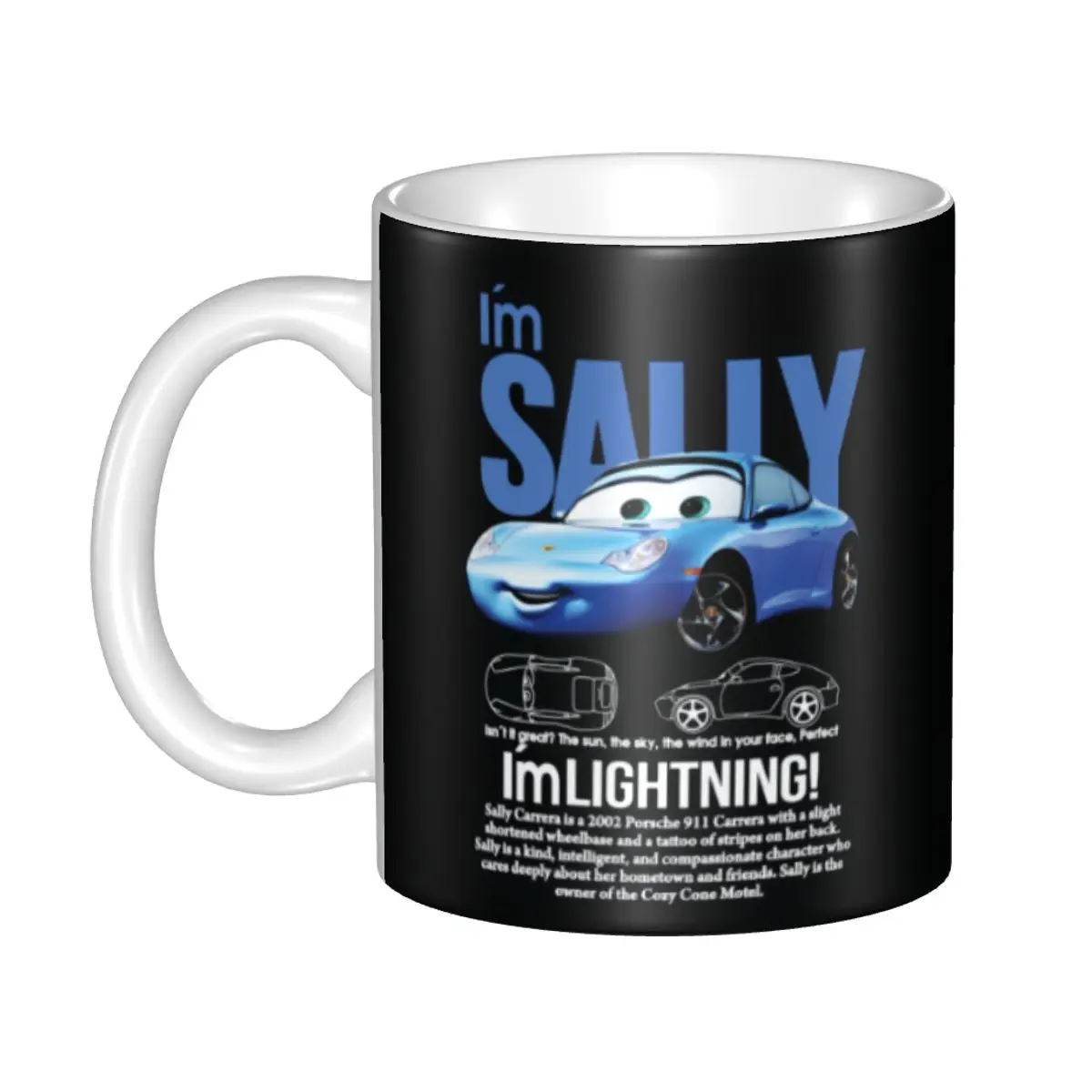 

Персонализированные кружки Sally Carrera Cars DIY керамическая чашка для чая с молоком и кофе