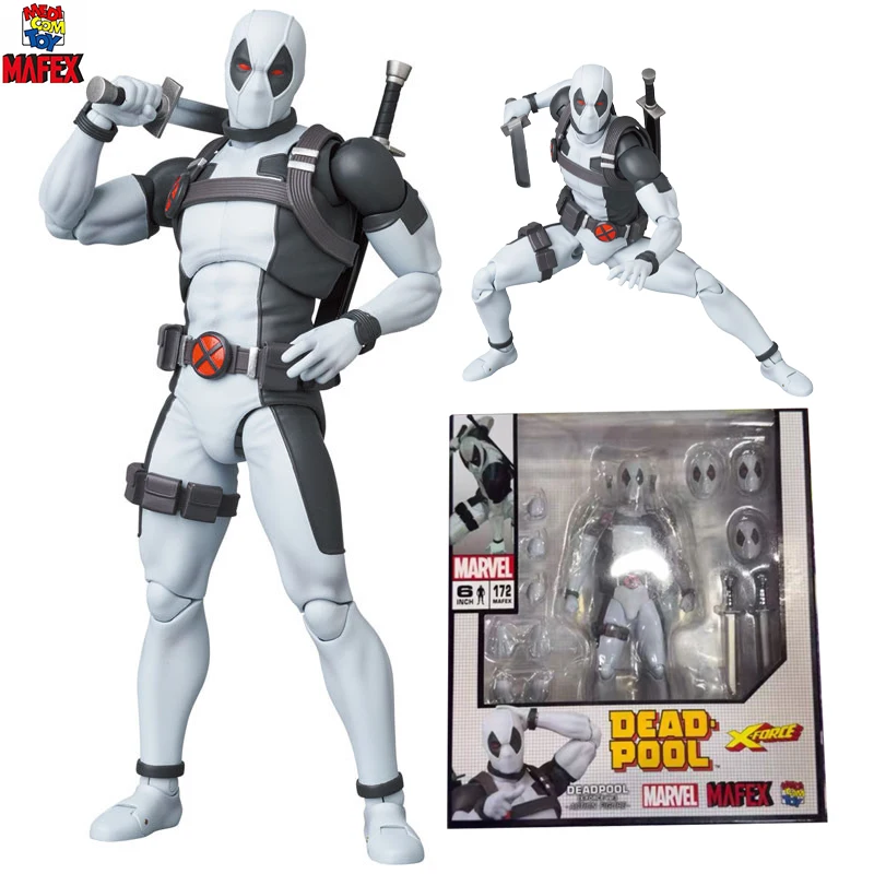 En Stock Original Medicom Toy Mafex (No.172) x-force Deadpool x-force Ver figura de Anime modelo de figura de acción decoración regalos Juguetes