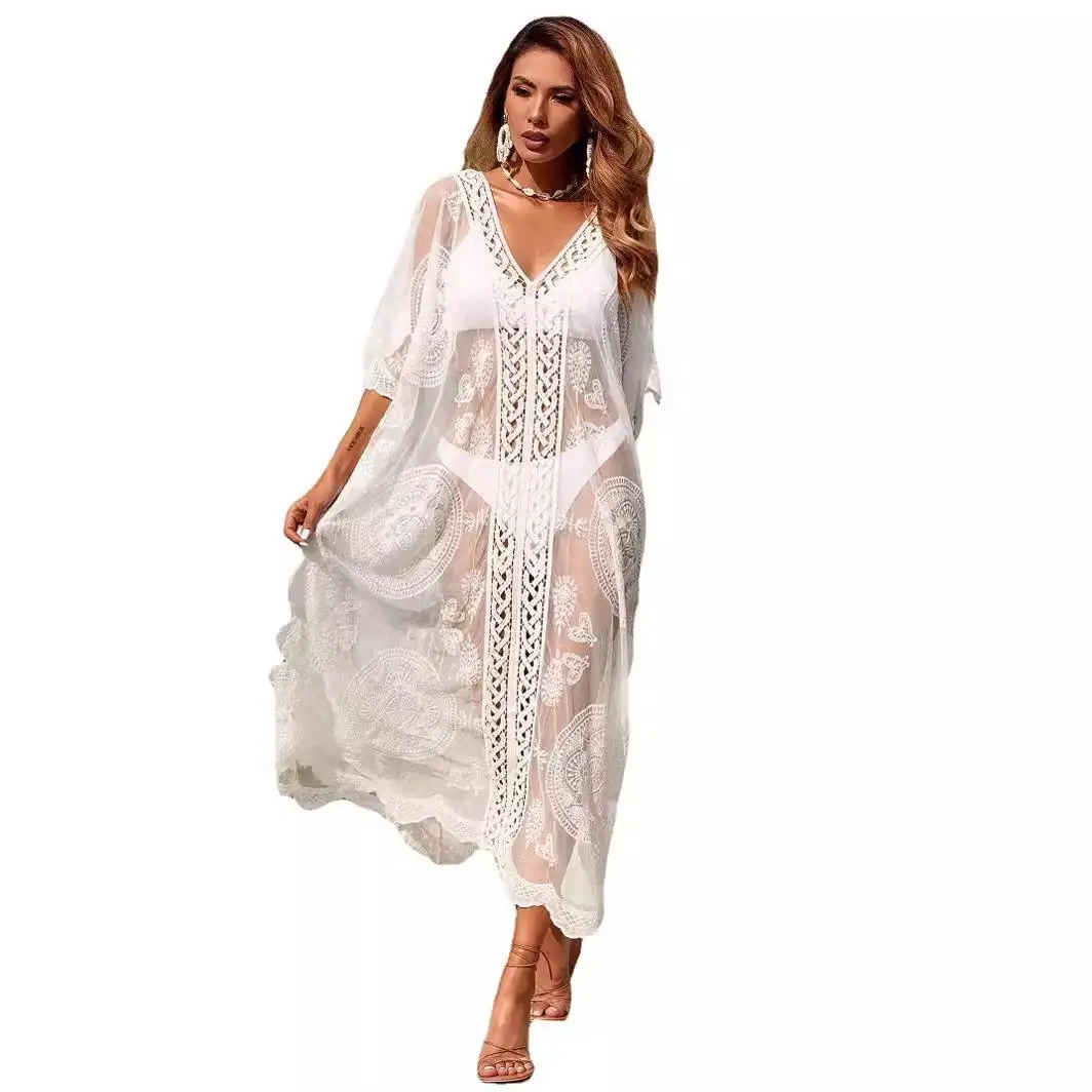 

Women's Sunscreen Beach irt Bikini Skirt Set Protective Clothing for Seaside Vaion Comfortable Breathable Summer Outfit