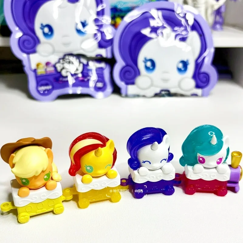 

My Little Pony Q-Cute Small Train Grain Blind Box Desktop Decoration Trendy Collectible Toy Gift for Children's Birthday