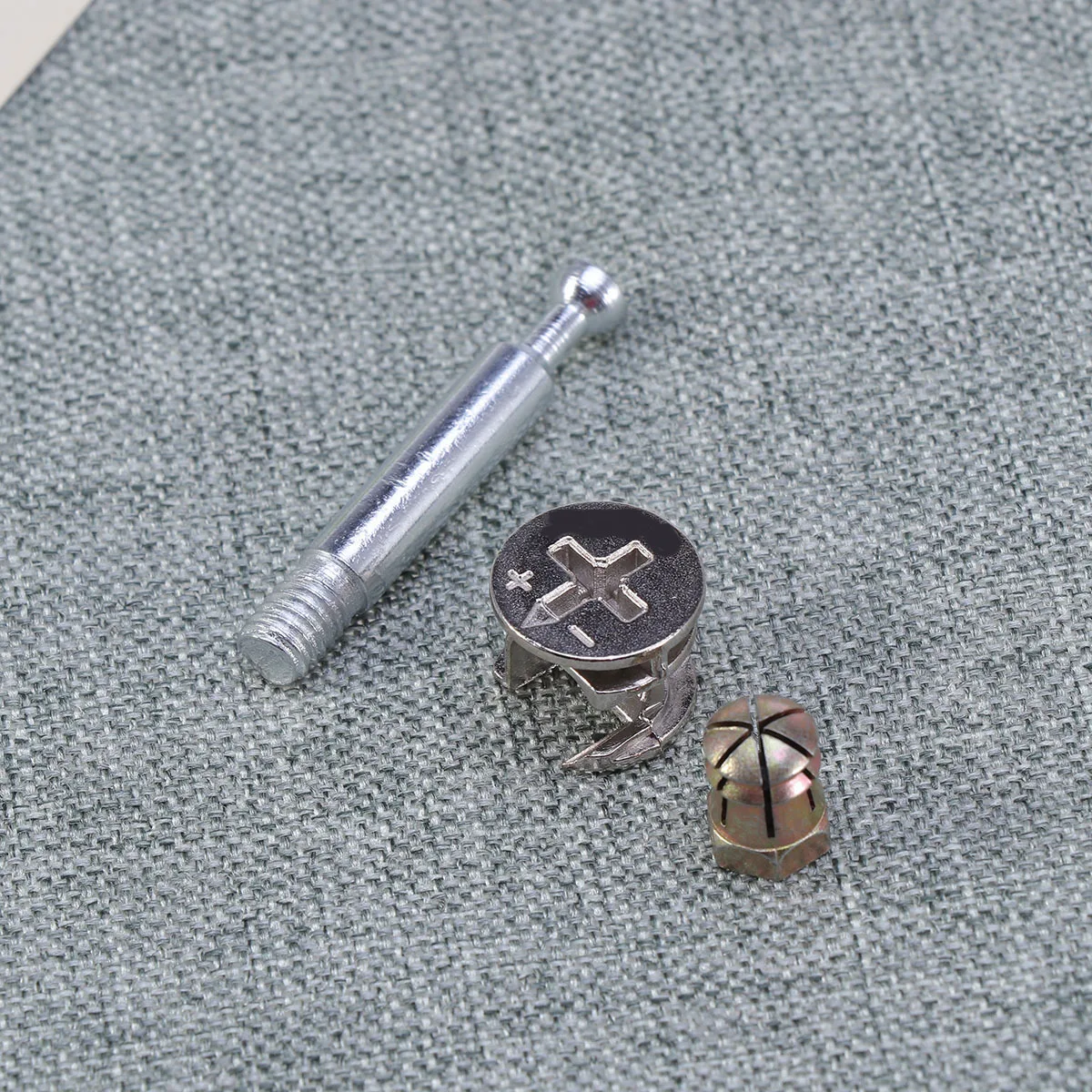 

10 set Furniture Connectors Cam Fittings Pre-Inserted Nuts Tapered Thread For Wood Furniture Drawer Cabinet Assembly Fasteners