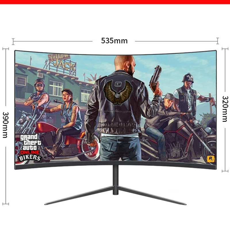 

24 27 32 inch 1920*1080 1k 75hz frameless LED curved screen computer gaming monitor