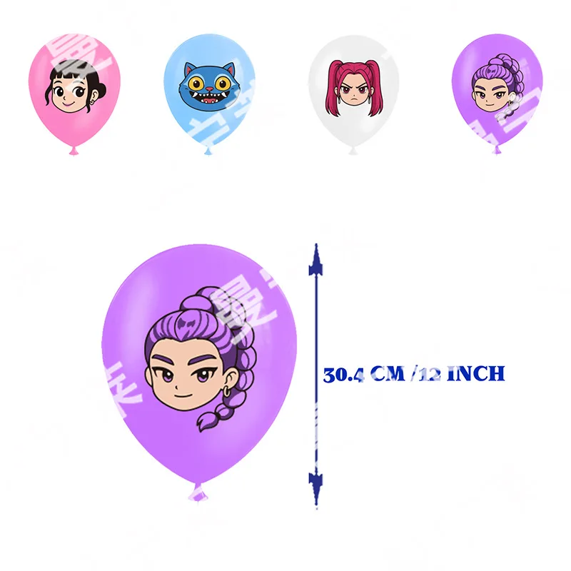 Kpop-Conjunto de decoración para fiesta de cumpleaños, pancarta de grupo de chica bruja, globos, adorno para tarta, telón de fondo