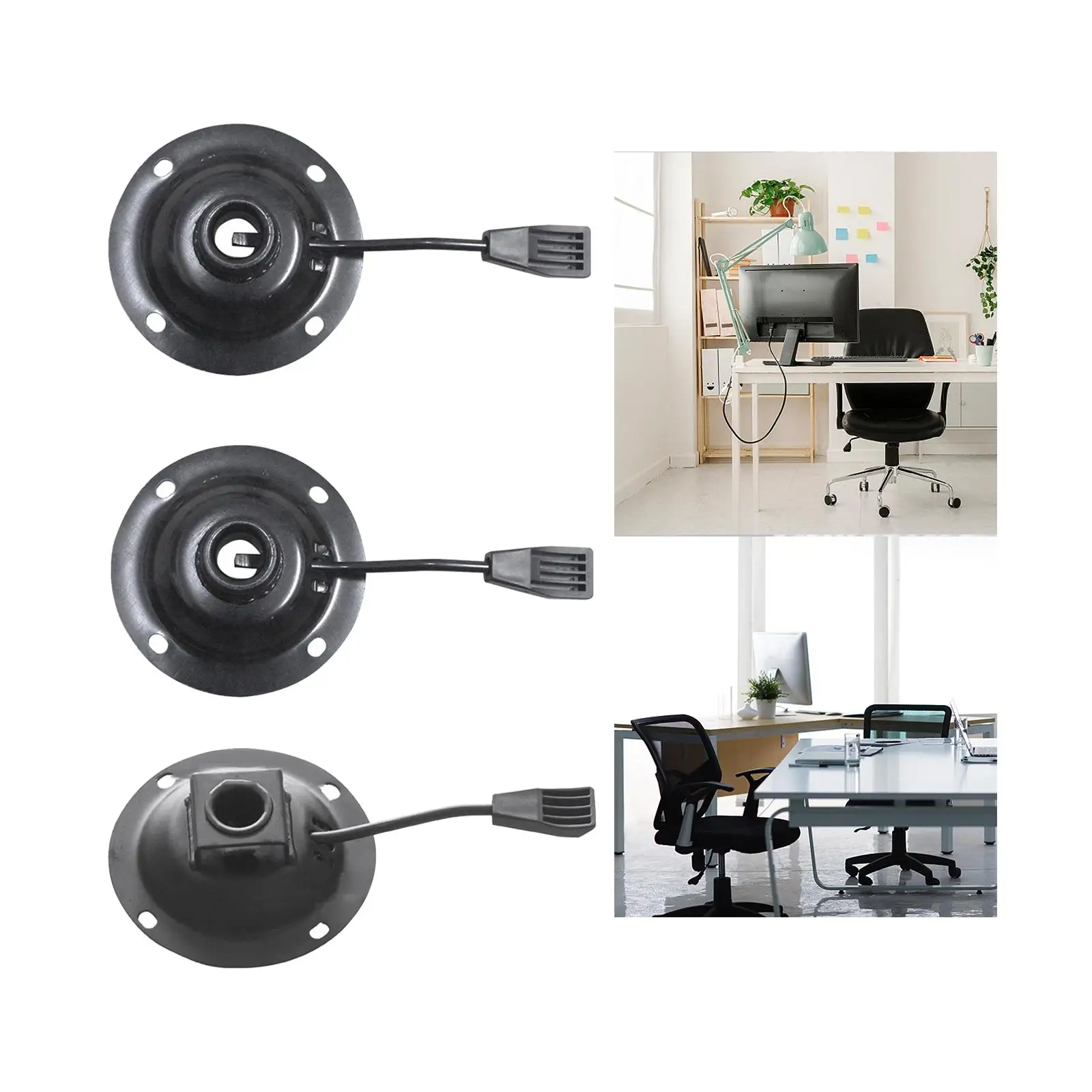Office Chair Tilt Swivel Plate Bar Stool Ironware Seat Swivel Base Mount Plate Office Chair Tilt Accessories for Bar Stool