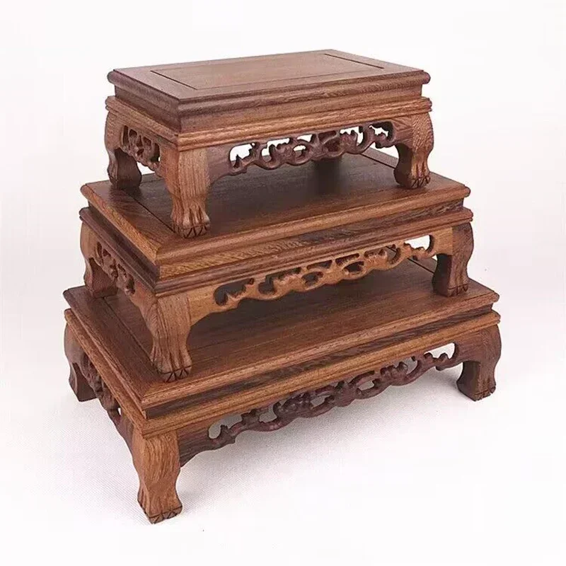 

Solid Wood Retro Decorative Shelf Used For Statues, Vases, Tea Sets, Props, Display Stands Handmade ，Antique Storage Shelf