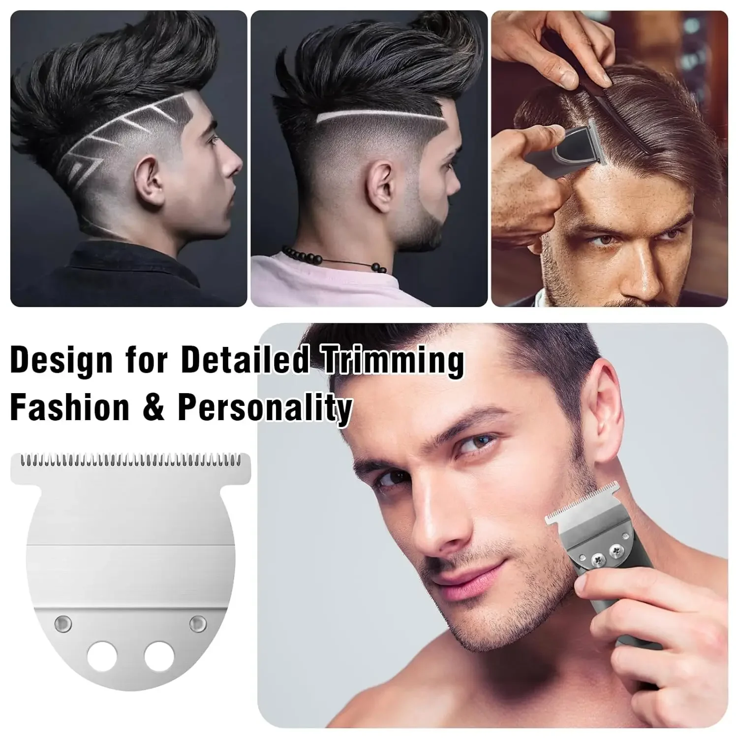 شفرة T واسعة بديلة احترافية ، شفرات تشذيب الشعر ، متوافقة مع آلة تشذيب الأوستر ، موديل 59