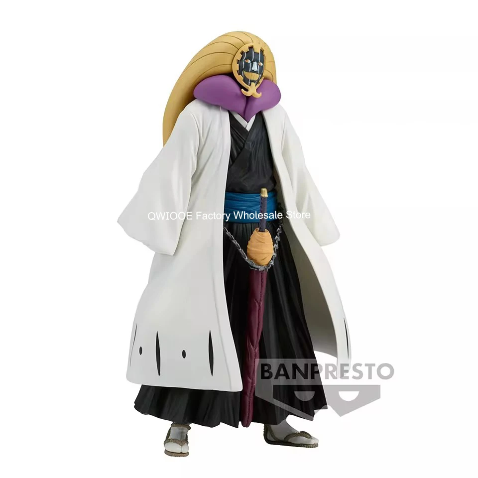 Original Genuine Banpresto Bleach SOLID AND SOULS 18cm Kurotsuchi Mayuri Action Figure Model Decoration Children Toys Gifts