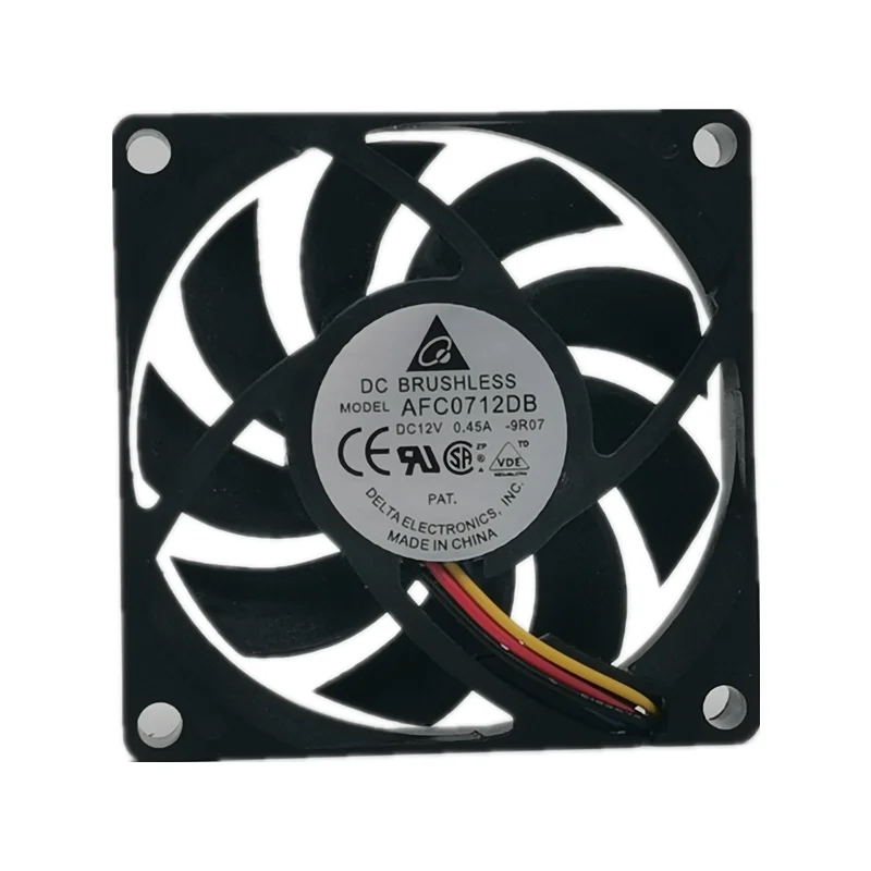 Novo delta afc0712db 7015 12v 0.45a quatro fios pwm servidor cpu ventilador de refrigeração