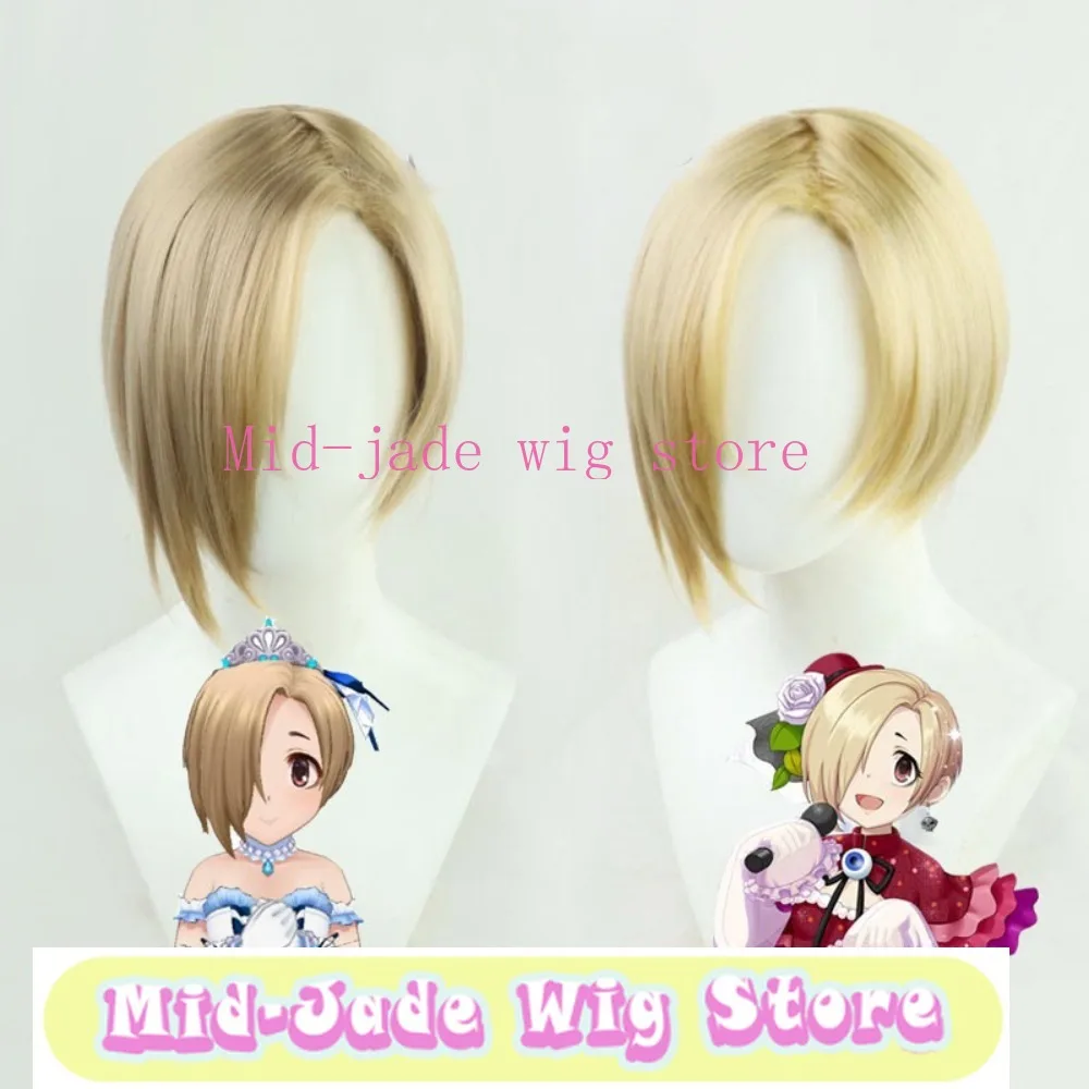 Shirasaka Koume Cosplay Wig Realistic Scalp Black Style Hairpiece for Stage Performance and Fan Photography Event