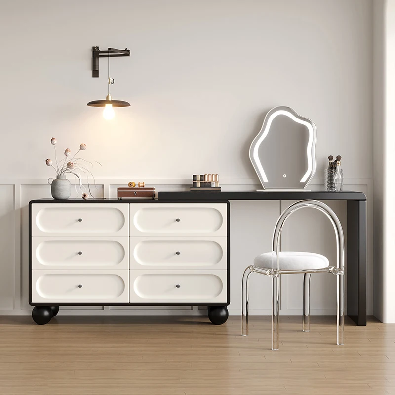 

#For Modern Dresser Simple Design Cream Style Dresser Set High Quality Dresser with Mirror Wooden