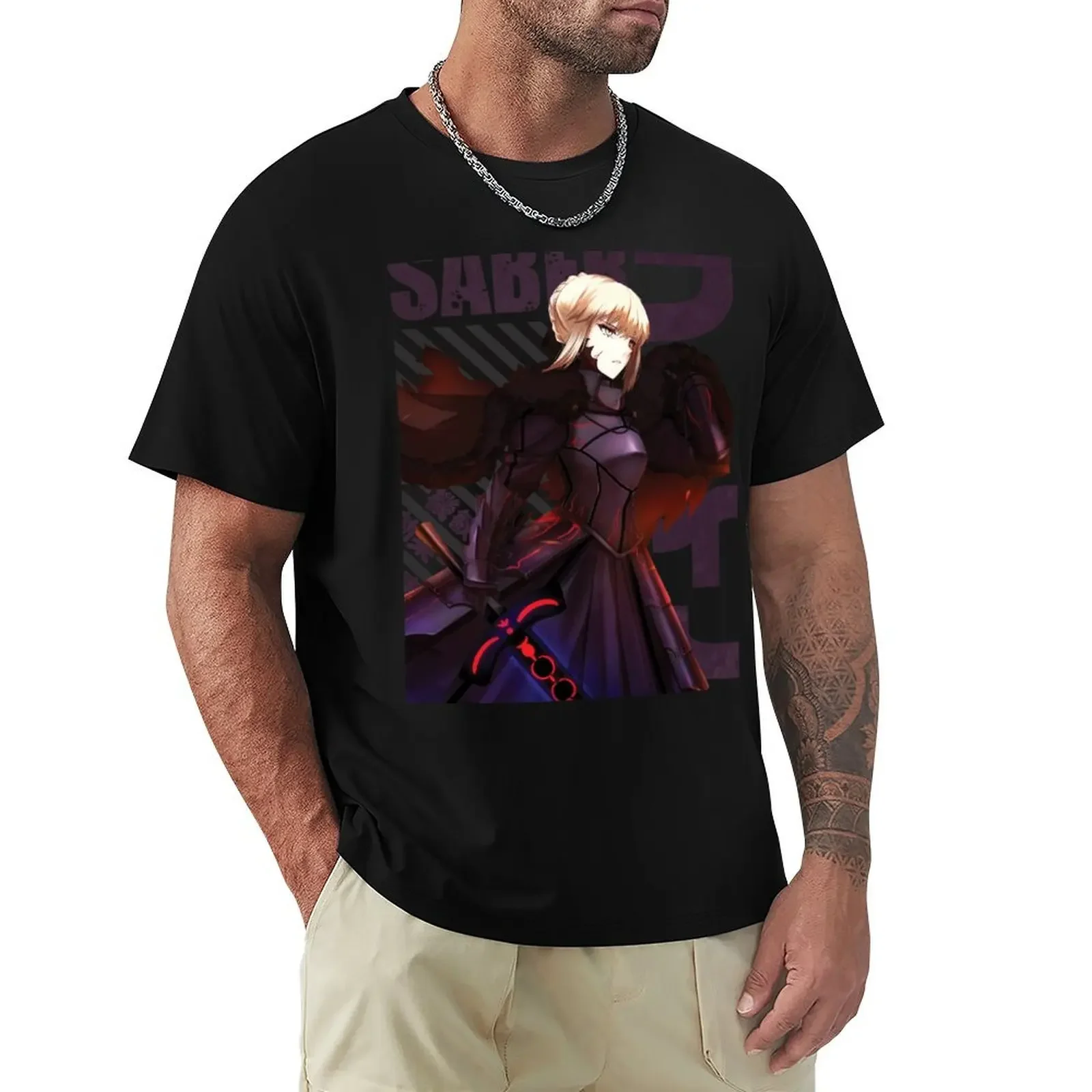 Fate - Saber Alter T-Shirt plain cute tops cheap stuff baggy shirts Short sleeve tee men